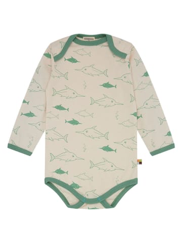 loud + proud Romper crème/groen