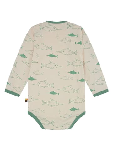 loud + proud Romper crème/groen