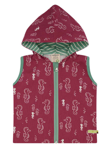 loud + proud Sweatbodywarmer rood/groen/wit