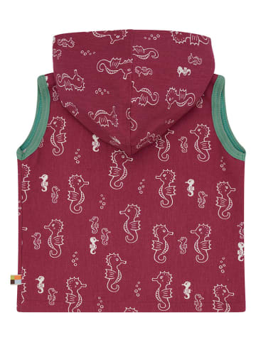 loud + proud Kamizelka dresowa w kolorze czerwono-zielono-białym