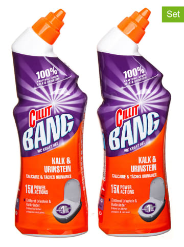 Cilit Bang 2er-Set: WC-Reiniger "Kalk & Schmutz", 2x 750 ml