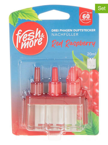Fresh & More 2er-Set: Raumduft-Nachfüller "Red Raspberry", je 20 ml