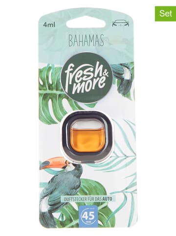 Fresh & More 4er-Set: Auto-Lufterfrischer "Bahamas", je 4 ml