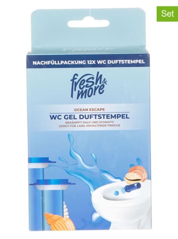 Fresh & More 4er-Set: WC-Duftstempel "Ocean Escape", je 2x 42 ml