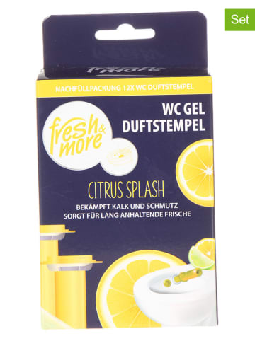 Fresh & More 4er-Set: WC-Duftstempel "Citrus Splash", je 2x 42 ml