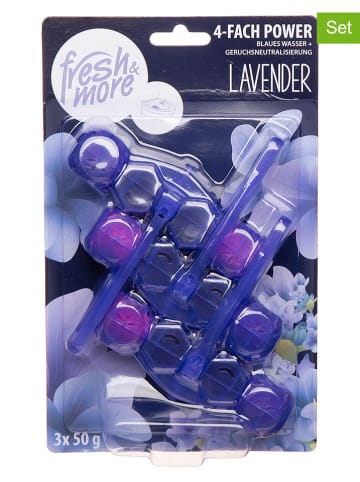 Fresh & More 4er-Set: WC-Steine "Lavendel", je 3x 50 g