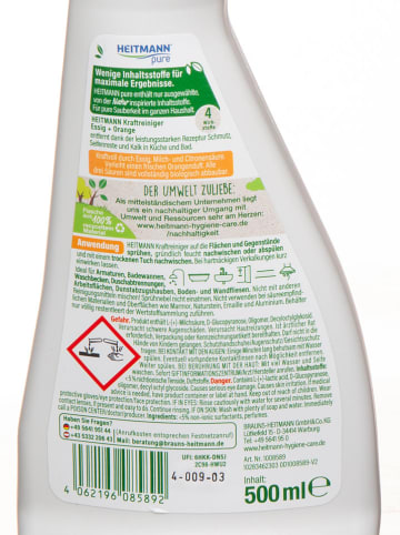 Heitmann 2er-Set: Kraftreiniger "Essig & Orange", je 500 ml