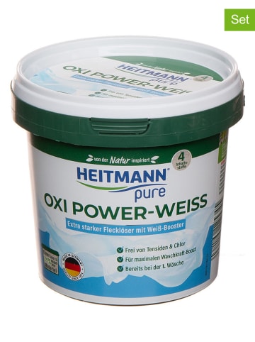 Heitmann 2er-Set: Fleckenlöser "Pure Oxi Power Weiß", 2x 500 g