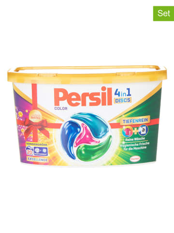 Persil 4er-Set: Waschmittelcaps "Color", je 20 Stück