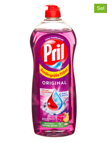 Pril 5er-Set: Handspülmittel "Rote Beeren & Pfirsich", je 750 ml