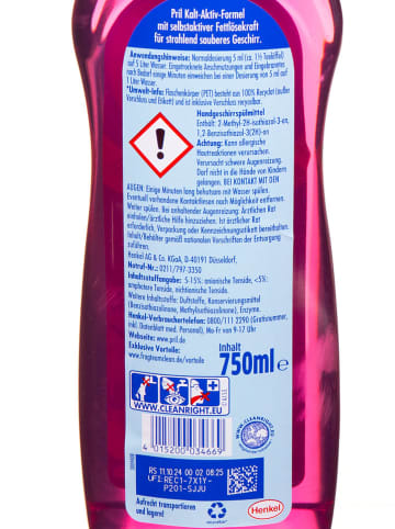 Pril 5er-Set: Handspülmittel "Rote Beeren & Pfirsich", je 750 ml