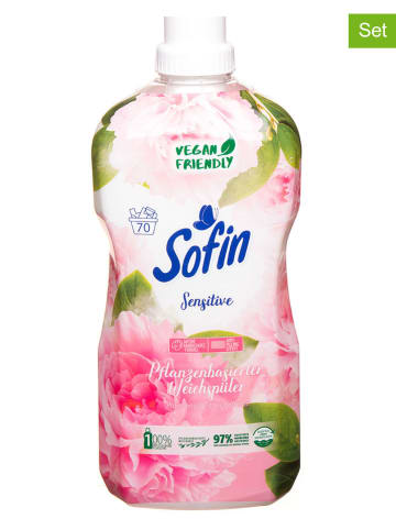 Sofin 4er-Set: Weichspüler "Sensitive", 4x 1,4 l