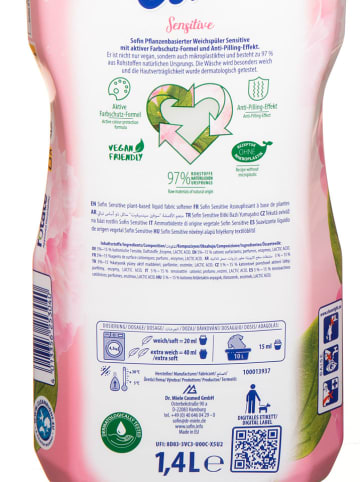 Sofin 4er-Set: Weichspüler "Sensitive", 4x 1,4 l
