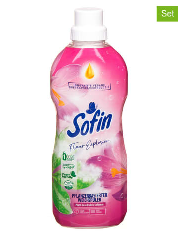 Sofin 5er-Set: Weichspüler "Flower Explosion", 5x 800 ml