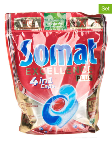 somat 3er-Set: Spülmaschinentabs "Excellence Caps", je 54 Stück