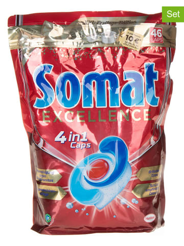 somat 2er-Set: Spülmaschinentabs "Excellene 4in1", 2x 46 Stück