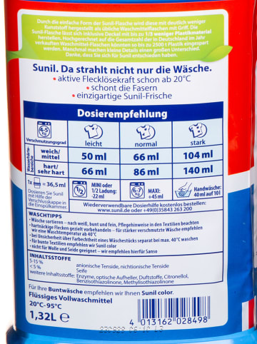 Sunil 4er-Set: Vollwaschmittel "Aktiv", je 1,32 l