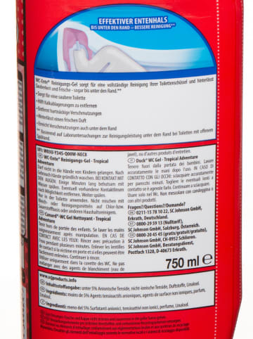 WC Ente 6er-Set: WC-Aktivgel "Tropical Adventure", je 750 ml