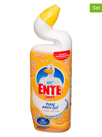 WC Ente 6er-Set: WC-Aktivgel "Citrus", je 750 ml