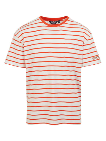 Regatta Functioneel shirt "Shorebay II" wit/rood