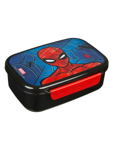 SCOOLI 2tlg. Set: Brotzeitdose und Trinkflasche "Spider-Man" in Blau/ Rot
