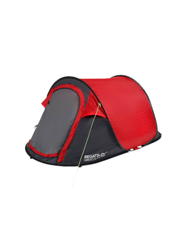 Regatta Pop-up tent "Malawi II" rood/grijs - (L)220 x (B)90 x (H)120 cm