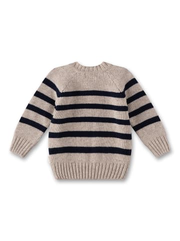 Sanetta Kidswear Sweter w kolorze beżowo-czarnym