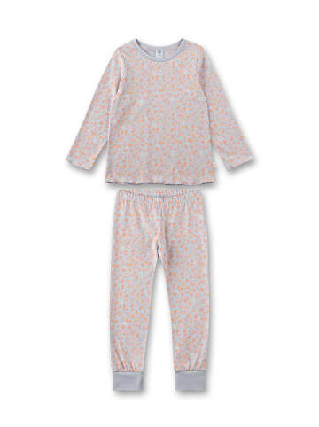 Sanetta Pyjama lichtblauw/oranje