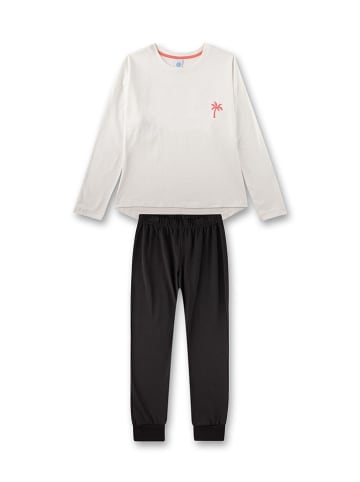 Sanetta Pyjama in Weiß/ Schwarz