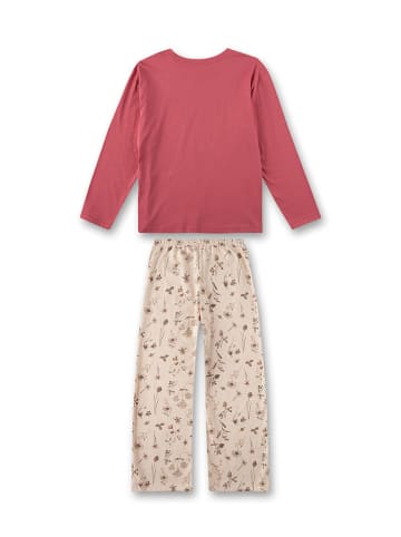 Sanetta Pyjama in Rosa/ Beige