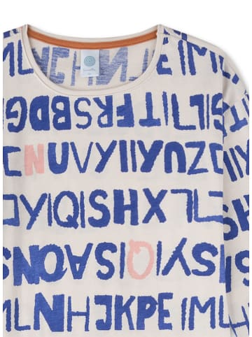 Sanetta Nachthemd in Creme/ Blau/ Rosa