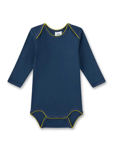 Sanetta 2-delige set: rompers donkerblauw/rood