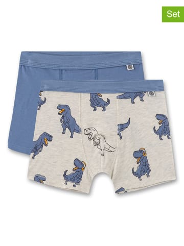 Sanetta 2-delige set: boxershorts blauw/grijs