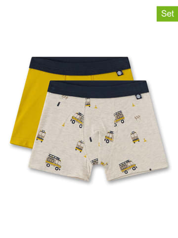 Sanetta 2er-Set: Boxershorts in Gelb/ Beige