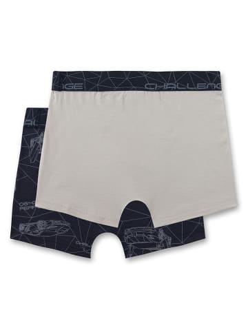 Sanetta 2-delige set: boxershorts donkerblauw/grijs