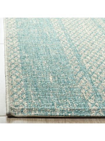 Safavieh Indoor-/ Outdoor-Teppich "Rafal" in Hellblau/ Hellgrau