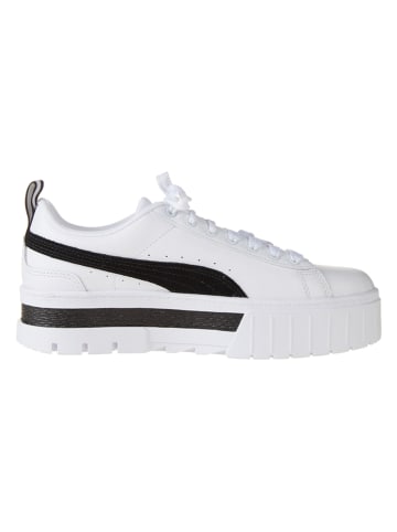 Puma Leren sneakers "Mayze" wit/zwart