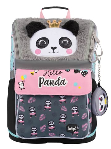 baagl Schooltas "Zippy Panda" grijs/lichtroze