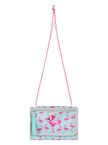 baagl Geldbörse "Flamingo" in Hellblau/ Pink