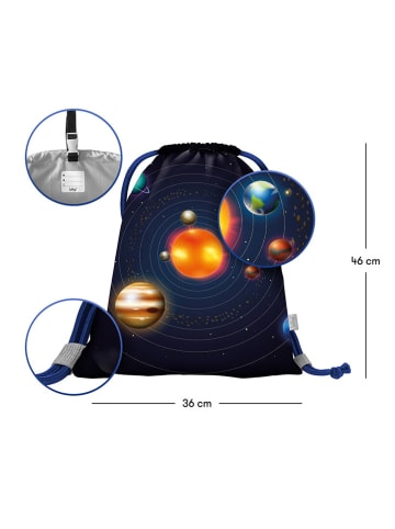 baagl Sportbuidel "Planets" donkerblauw