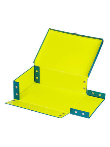 BAAGL Opbergkoffer "T-Rex" blauw - (B)32,5 x (H)10,5 x (D)26 cm
