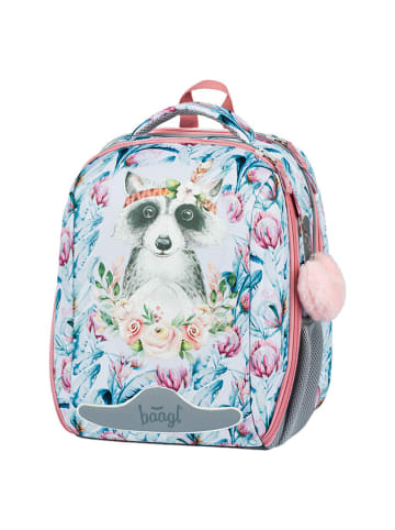 baagl Schulranzen "Shelly Raccoon" in Weiß