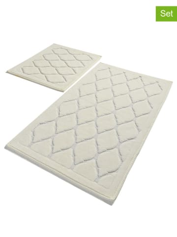Elizabed 2er-Set: Badvorleger in Beige