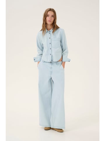 My Essential Wardrobe Spijkerblouse lichtblauw