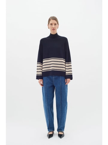 InWear Pullover in Schwarz/ Beige