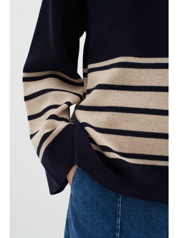 InWear Pullover in Schwarz/ Beige