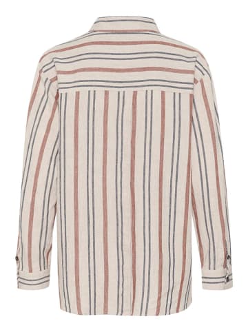InWear Koszula w kolorze beżowo-antracytowo-czerwonym