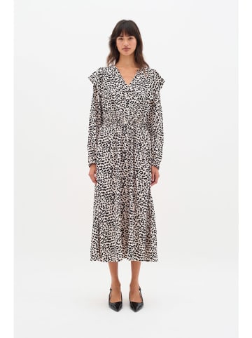 InWear Kleid in Beige/ Schwarz