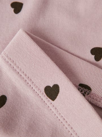 name it Legging "Heart" lichtroze/zwart