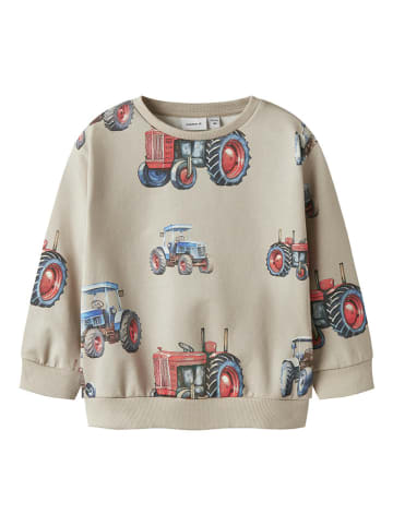 name it Bluza w kolorze beżowym ze wzorem